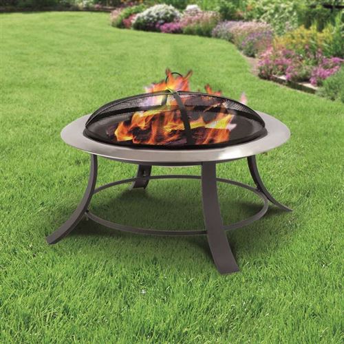 Contemporary Silver City Outdoor Fire Pit