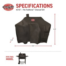 Grill Cover - Char-Griller® 30" Traditional Charcoal Grill