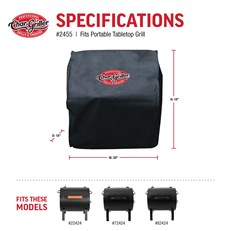 Grill Cover - Char-Griller® Portable Charcoal Grill & Side Fire Box