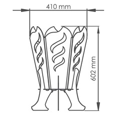 Robust Outdoor Steel Fire Pit with Flame Design