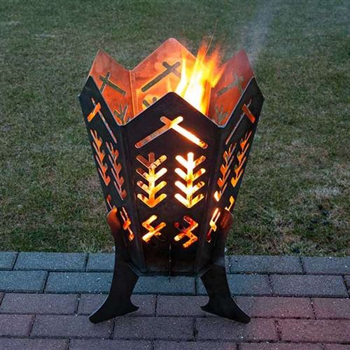 Durable Steel Outdoor Fire Pit with Baltic Home Design