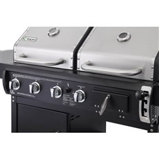 Buffalo Dual Fuel Charcoal and Gas Combo BBQ Grill