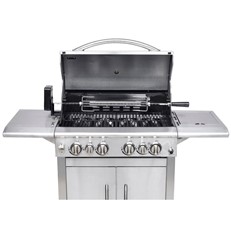 Keansburg Stainless Steel Gas BBQ Grill with Rotisserie