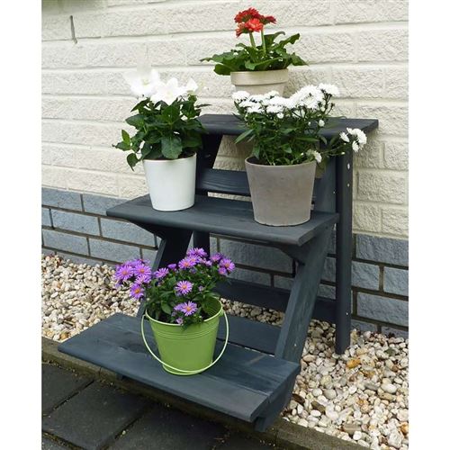 Step Plant Stand in Anthracite-Grey