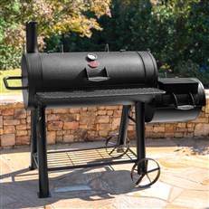 Char-Griller® Competition Pro™ Offset Smoker & Grill - 1012 Sq. In. Cooking Space, Heavy Duty Steel for Authentic BBQ Flavour