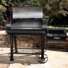 Char-Griller® Competition Pro™ Offset Smoker & Grill - 1012 Sq. In. Cooking Space, Heavy Duty Steel for Authentic BBQ Flavour