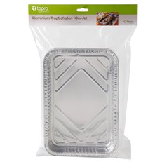 Disposable BBQ Aluminium Foil Drip Tray Pack of 10