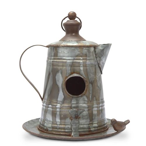 Ornamental Coffee Pot Bird Feeder