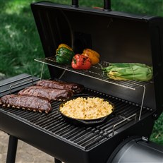 Char-Griller® Smokin' Pro™ Barrel Grill & Offset Smoker - Heavy Duty Charcoal BBQ