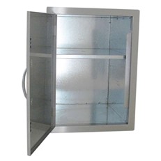 DIY Outdoor Kitchen Flush Mounted Stainless Larder Cupboard with Adjustable Shelf