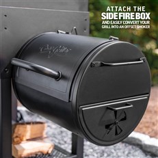 Char-Griller® 30" Traditional Charcoal Grill - Heavy-Duty, Cast Iron Grates, Easy Clean Ash Pan