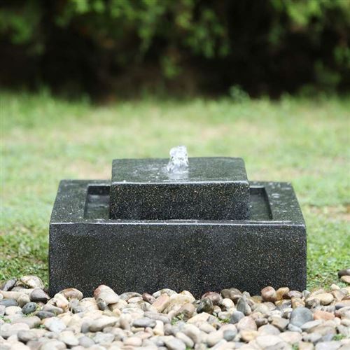 Contemporary Square Outdoor Water Fountain