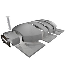 Large DIY Outdoor Pizza Oven Kit 120cm 